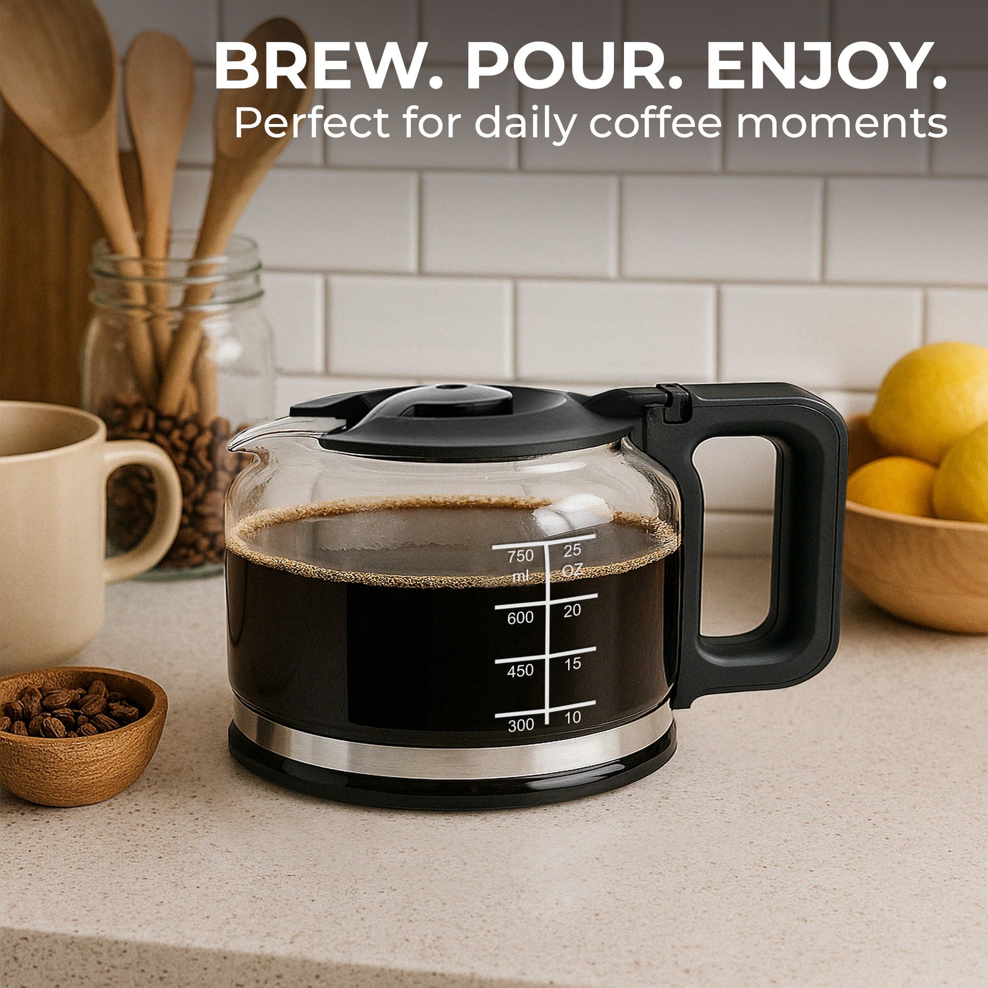 Universal Replacement Coffee Carafe (5-Cup), KFRC05 - Tree of Life