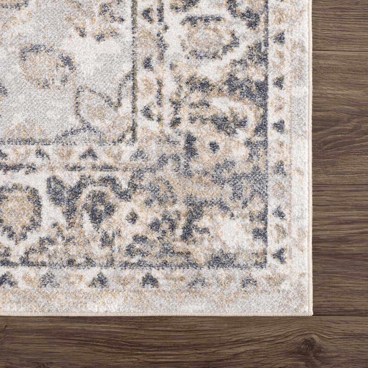 Rudo Beige Flat Pile Washable Rug - Tree of Life