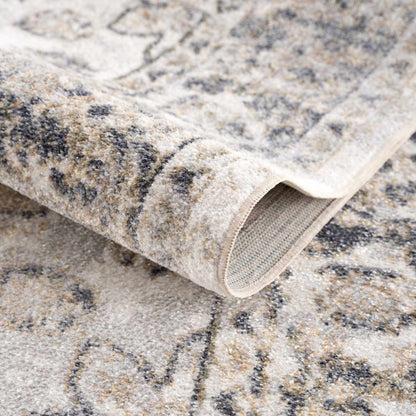 Rudo Beige Flat Pile Washable Rug - Tree of Life
