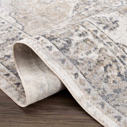 Rudo Beige Flat Pile Washable Rug - Tree of Life