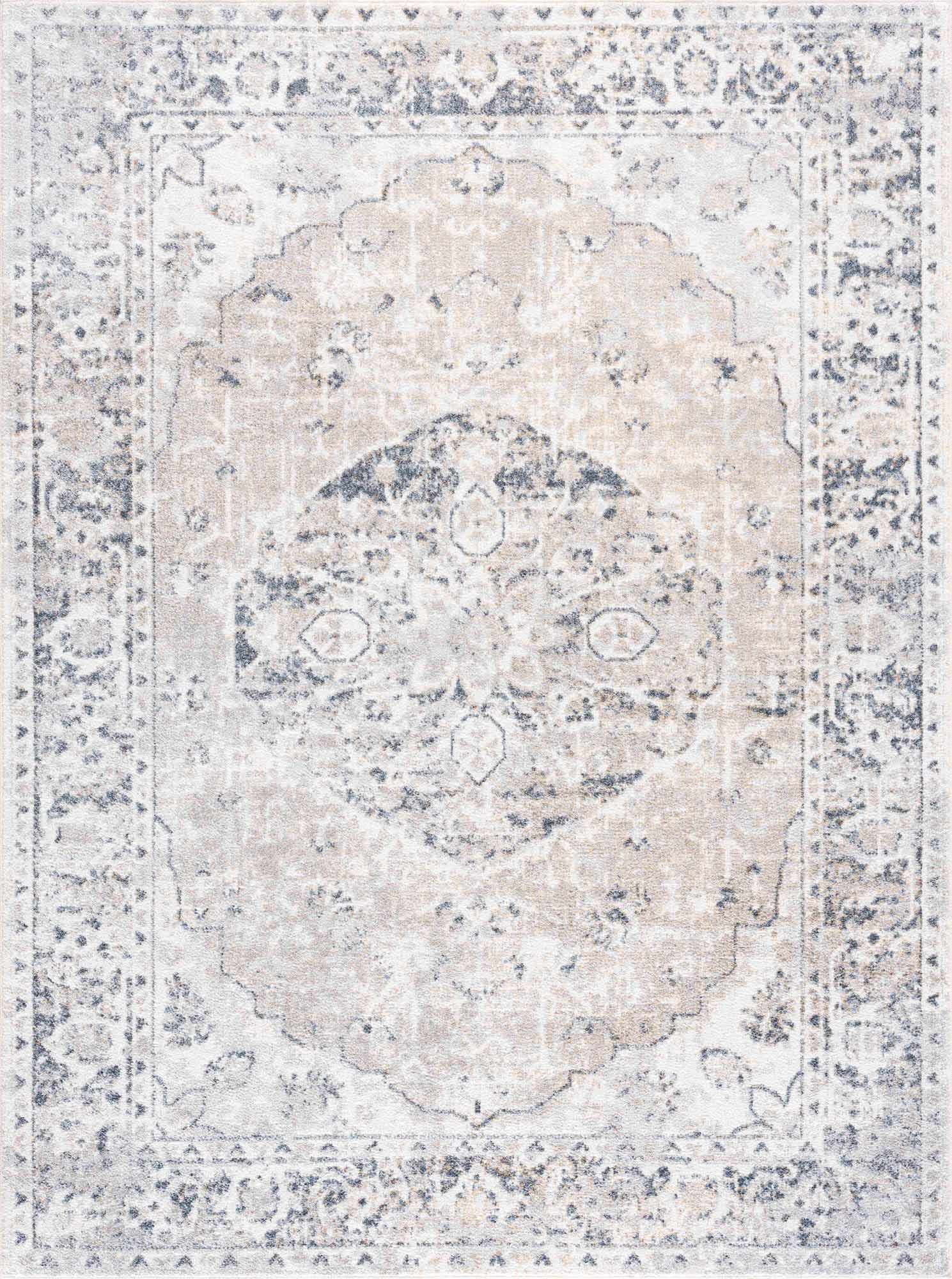 Rudo Flat Pile Washable Rug - Tree of Life