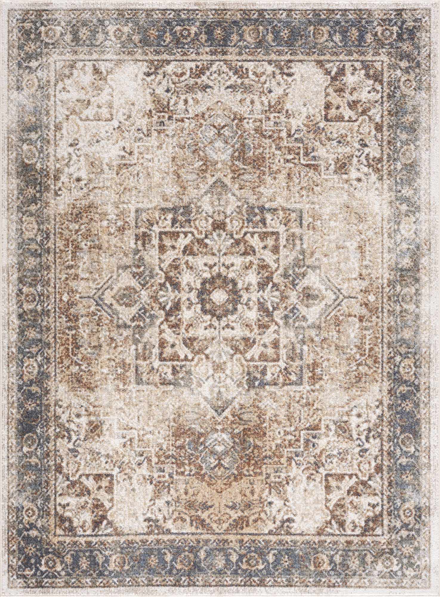 Heritage Style Flat Pile Washable Rug - Tree of Life