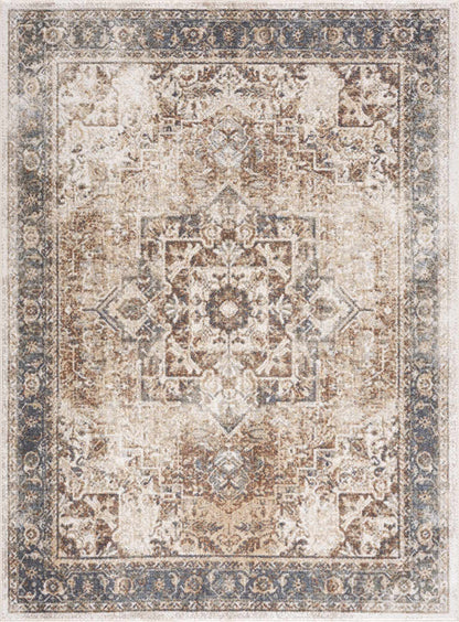 Heritage Style Flat Pile Washable Rug - Tree of Life