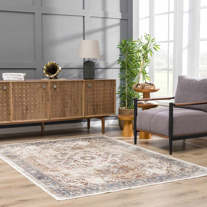 Heritage Style Flat Pile Washable Rug - Tree of Life