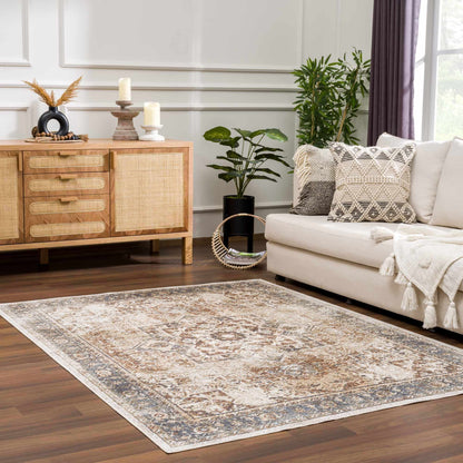 Heritage Style Flat Pile Washable Rug - Tree of Life