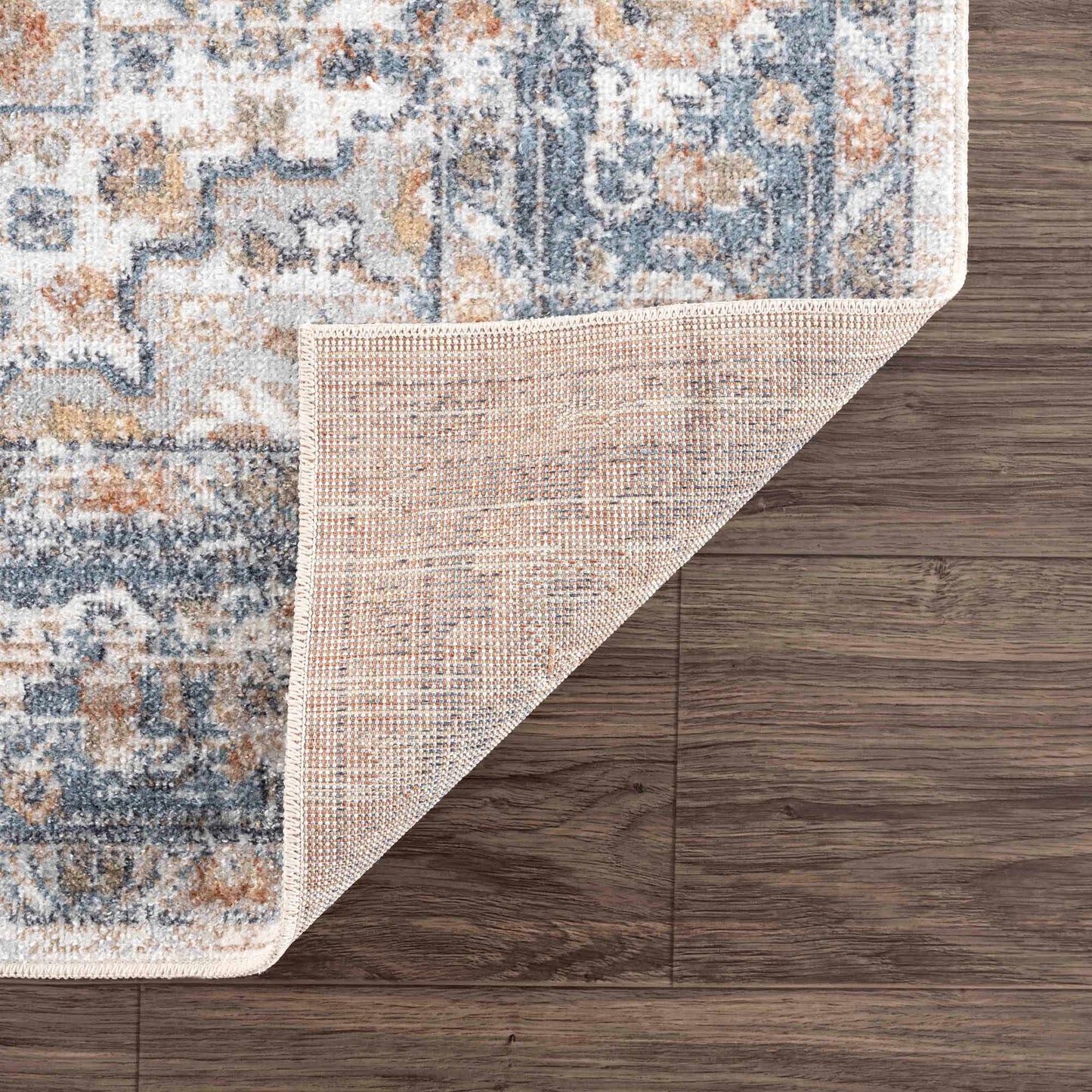 Ezri Cream Washable Area Rug - Tree of Life