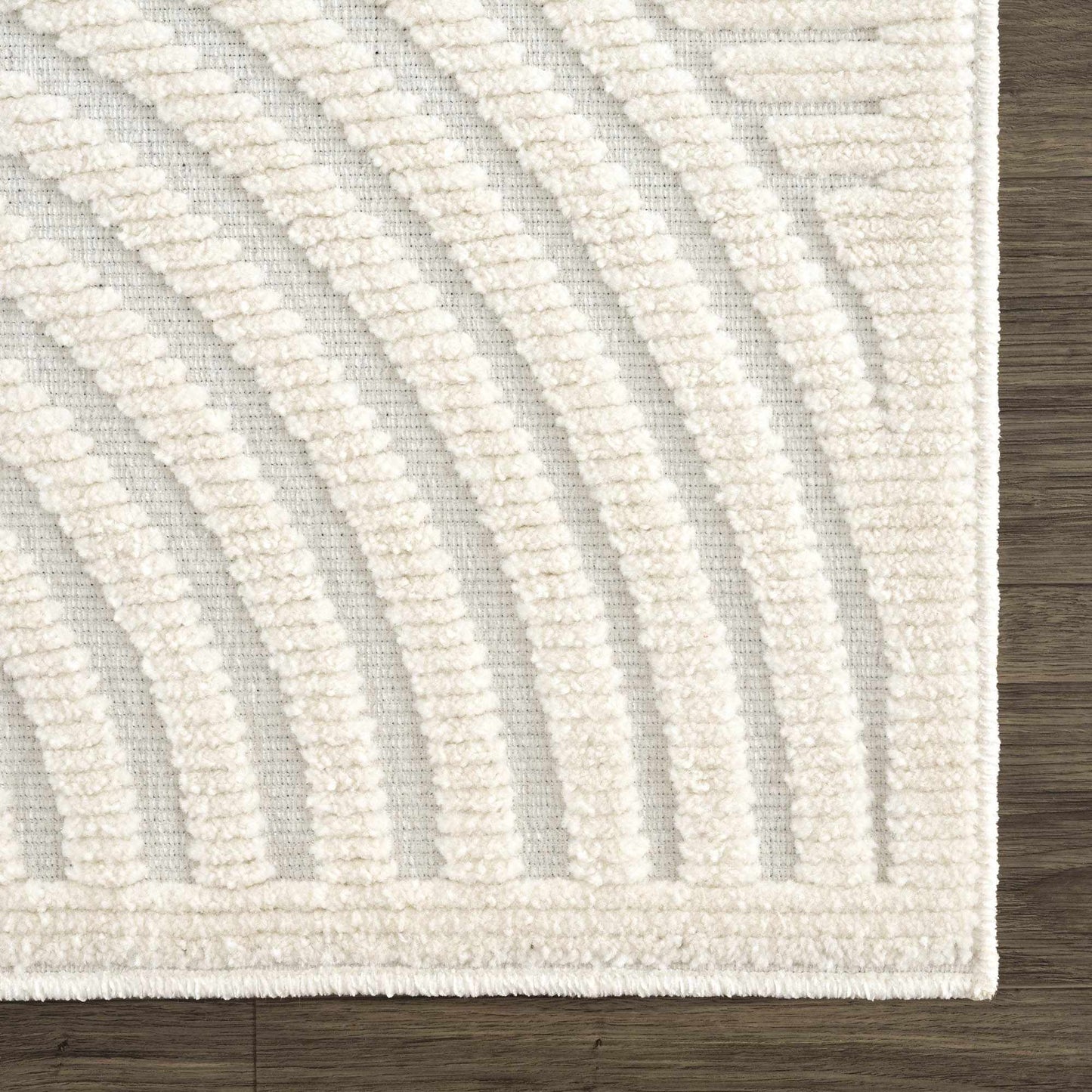 Deron White Washable 3D Rug - Tree of Life
