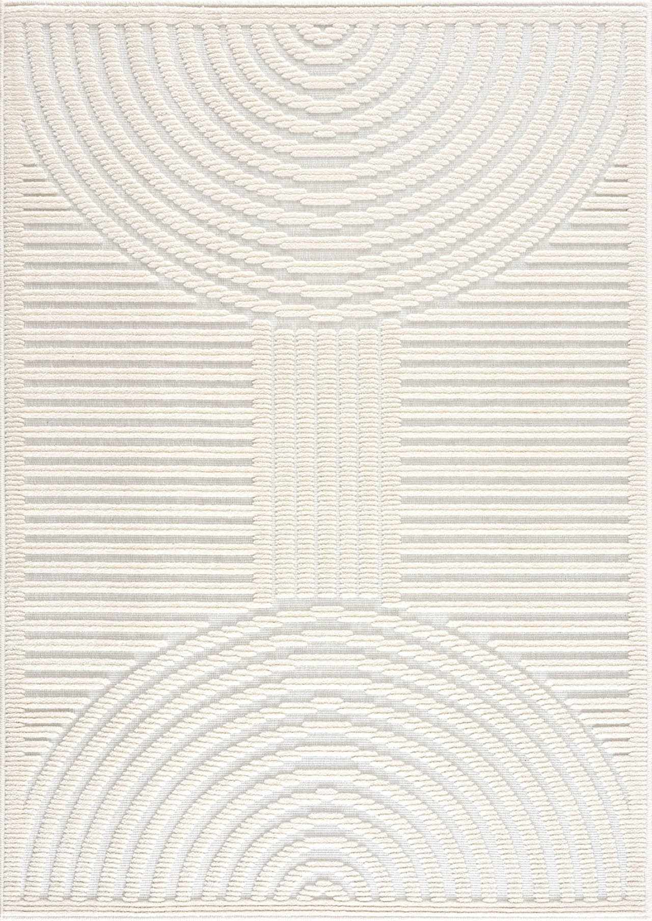 Deron White Washable 3D Rug - Tree of Life