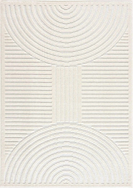 Deron White Washable 3D Rug - Tree of Life