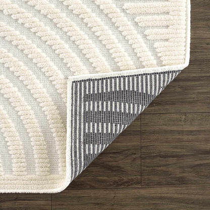 Deron White Washable 3D Rug - Tree of Life