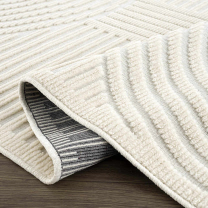 Deron White Washable 3D Rug - Tree of Life