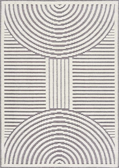Deron Gray Rainbow Washable Rug - Tree of Life