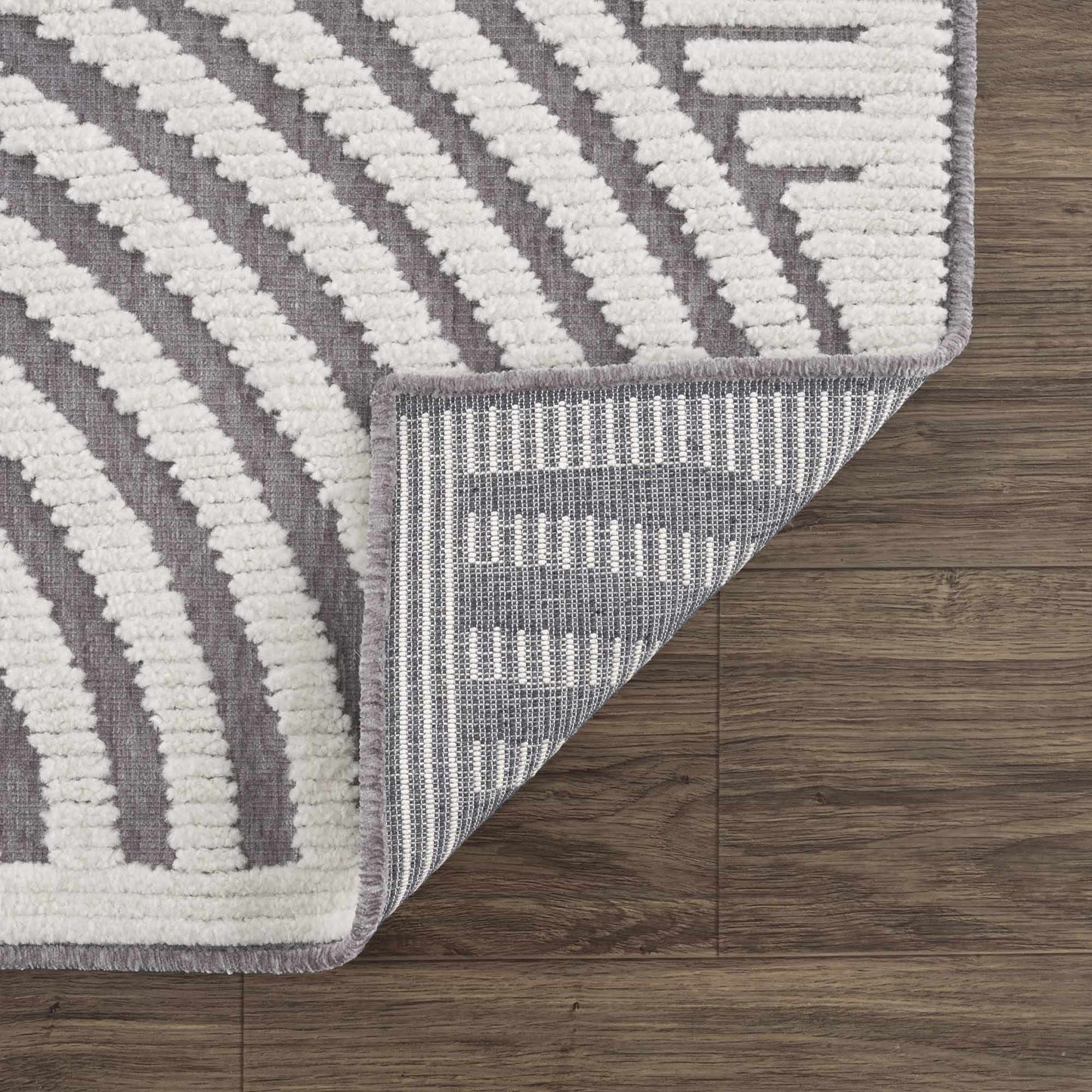 Deron Gray Rainbow Washable Rug - Tree of Life