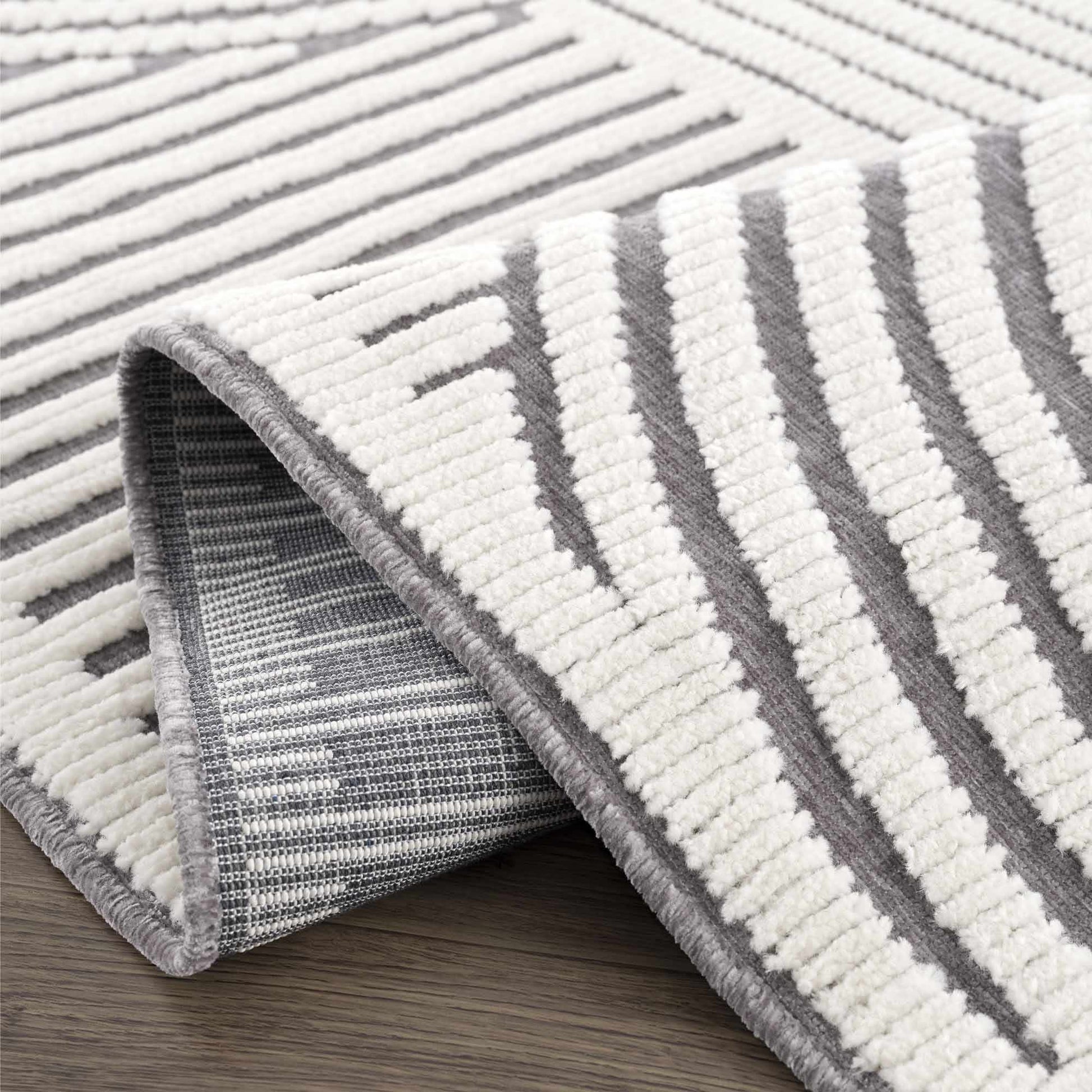 Deron Gray Rainbow Washable Rug - Tree of Life