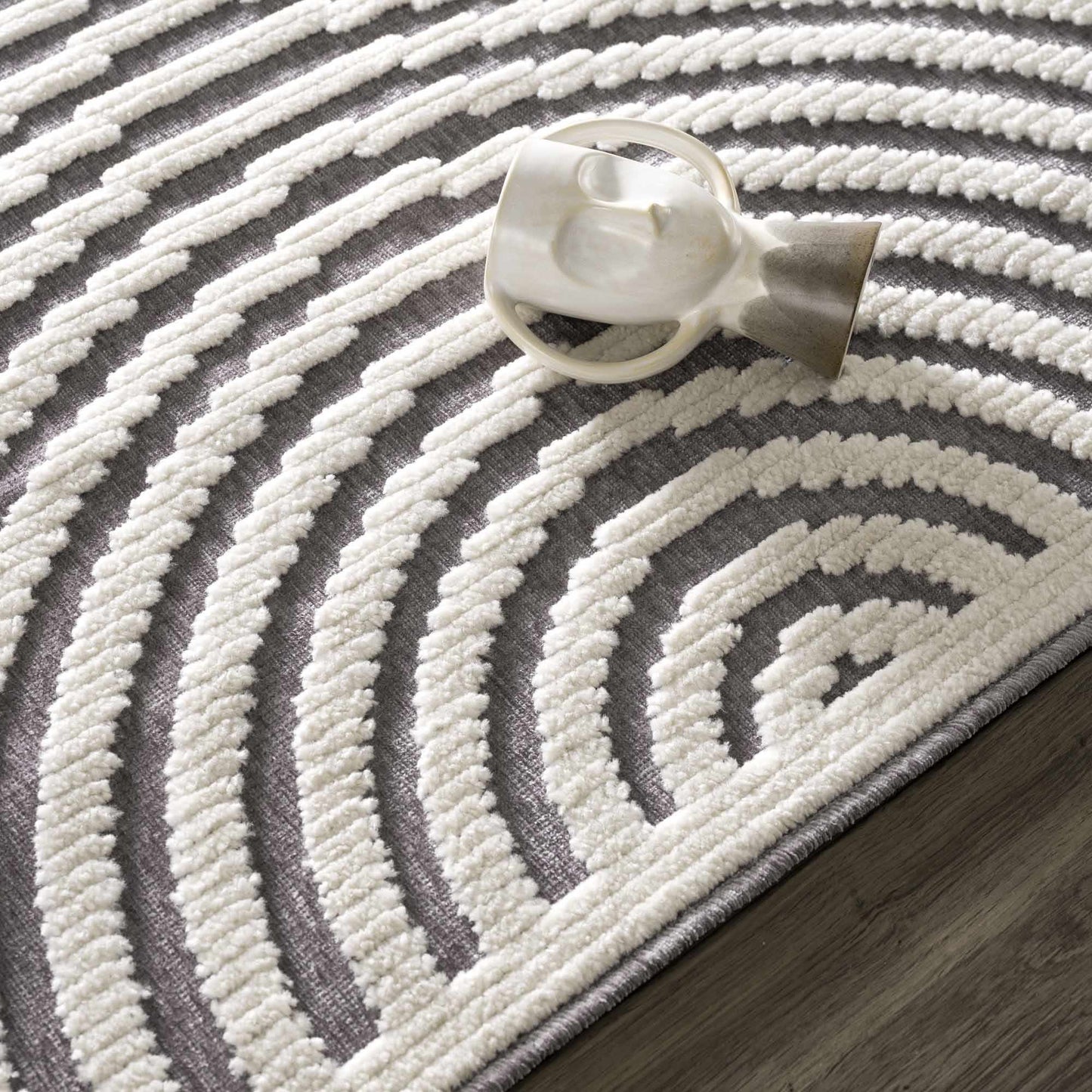 Deron Gray Rainbow Washable Rug - Tree of Life