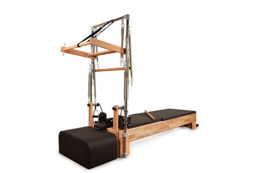 Private Pilates Premium Wood Reformer-Tower Bundle - Tree of Life