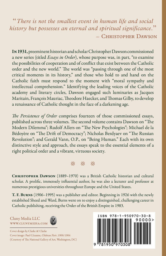 The Persistence of Order, Vol. II