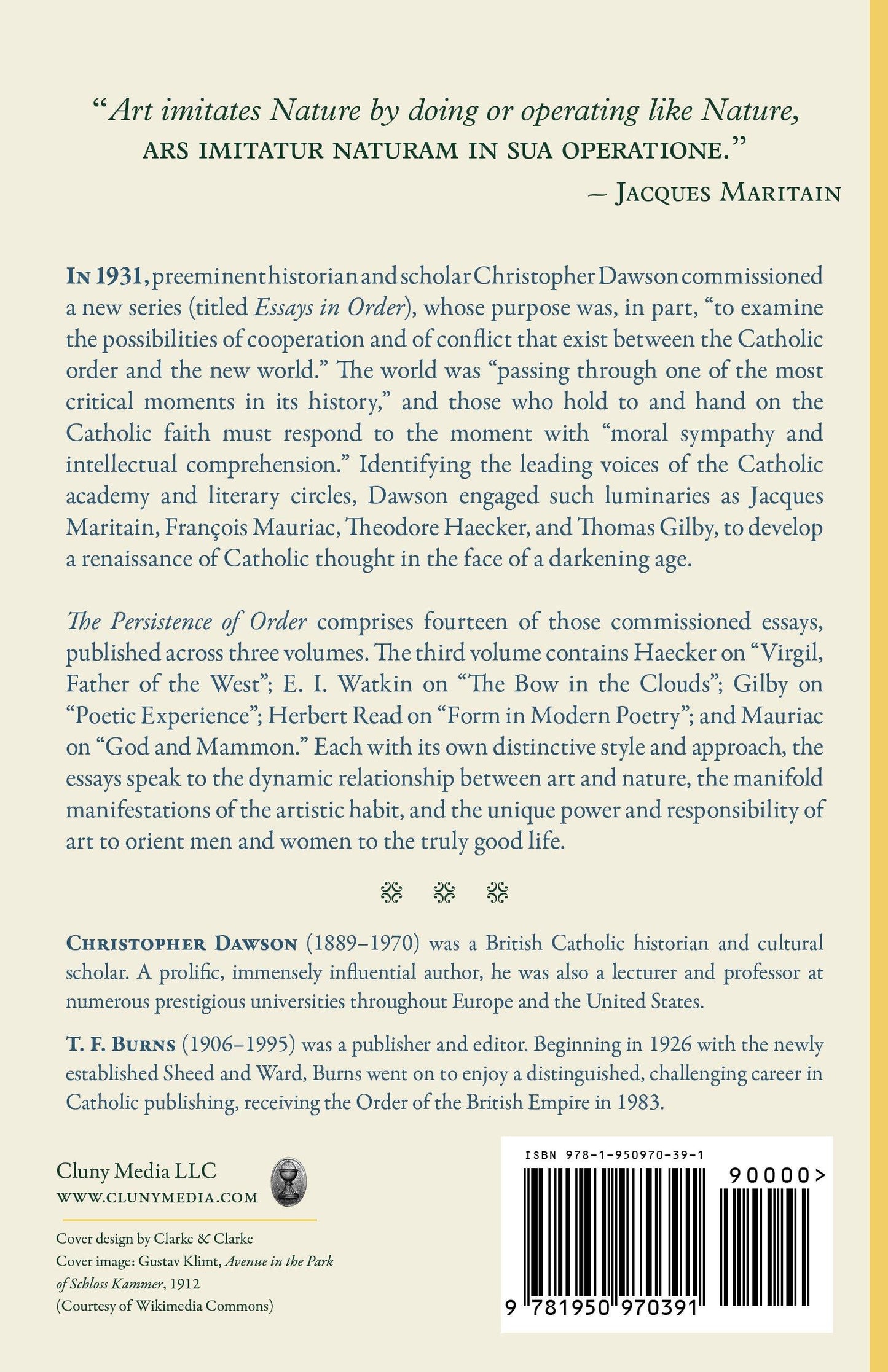 The Persistence of Order, Vol. III