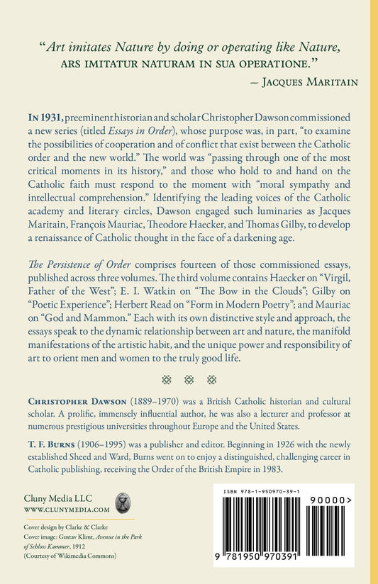 The Persistence of Order, Vol. III