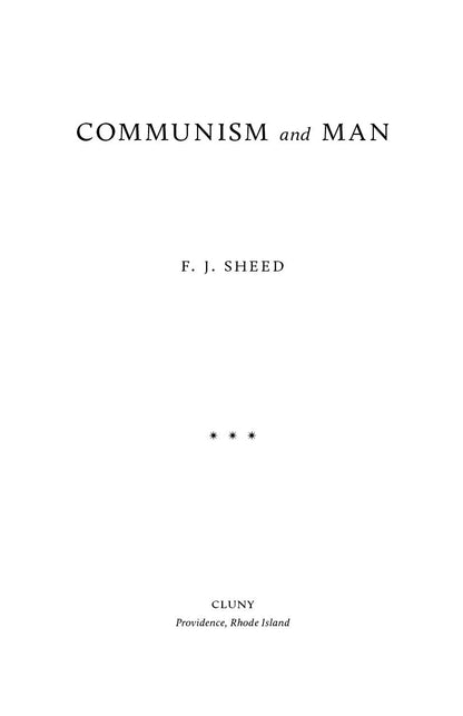 Communism and Man
