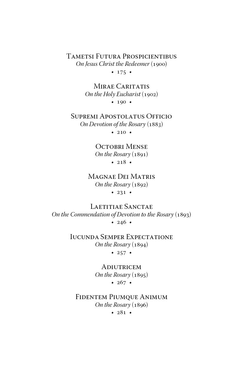 The Great Encyclicals of Pope Leo XIII: Volume Two—The Spiritual Letters