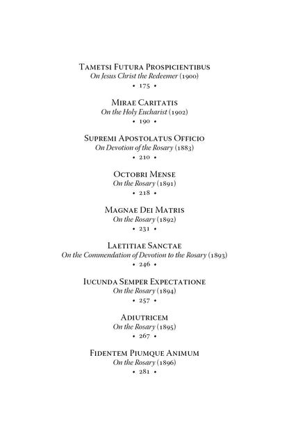 The Great Encyclicals of Pope Leo XIII: Volume Two—The Spiritual Letters