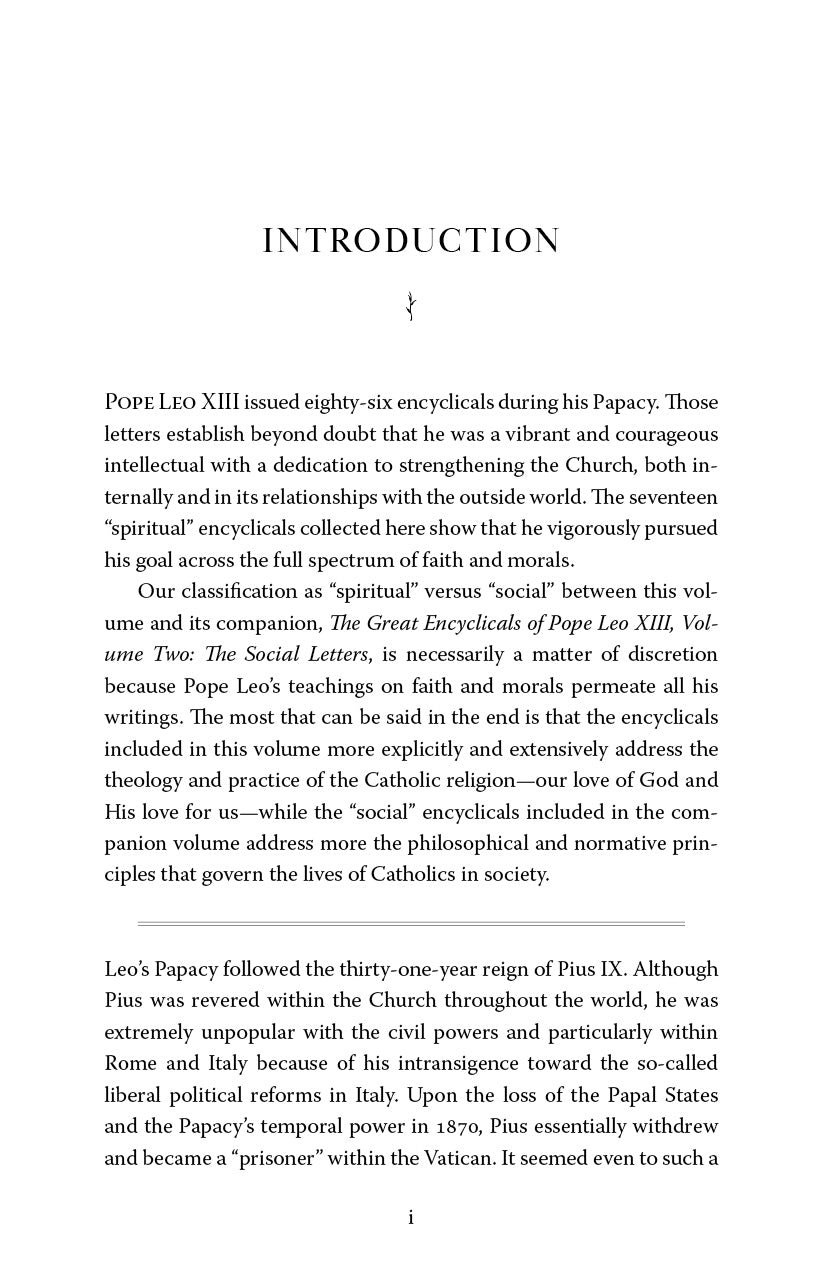 The Great Encyclicals of Pope Leo XIII: Volume Two—The Spiritual Letters