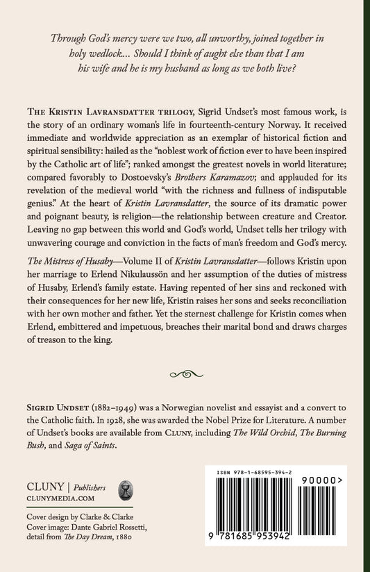 Kristin Lavransdatter: The Mistress of Husaby (Volume II)