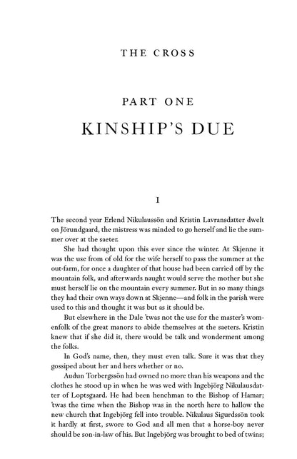 Kristin Lavransdatter: The Cross (Volume III)