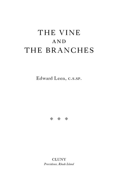 The Vine and the Branches
