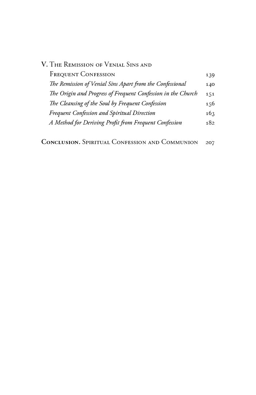 The Eucharist and the Confessional