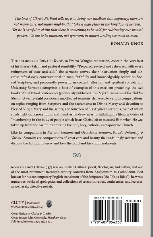 University & Various Sermons