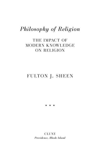 Philosophy of Religion