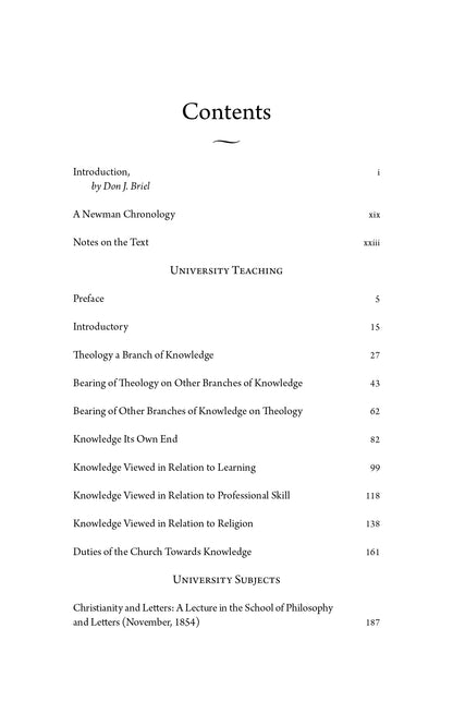 The Idea of a University