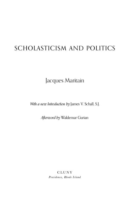 Scholasticism & Politics