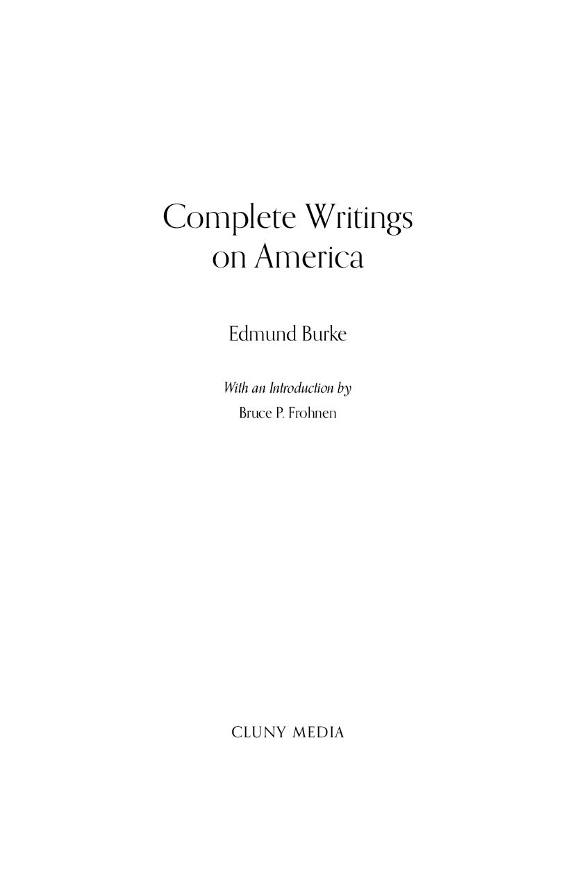 Complete Writings on America
