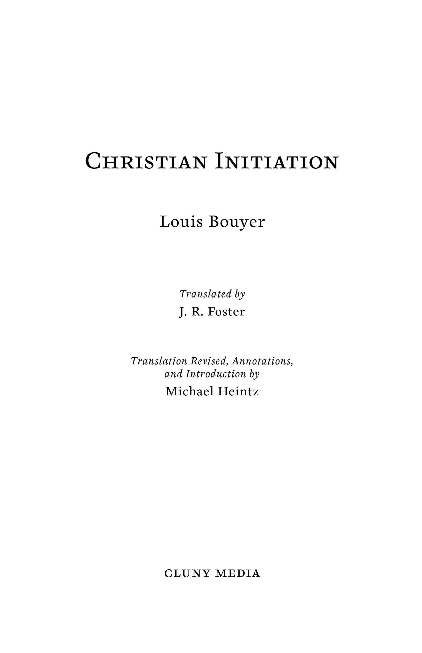 Christian Initiation