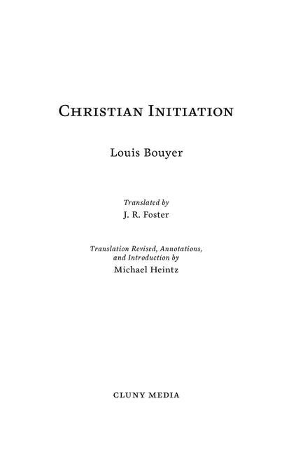 Christian Initiation