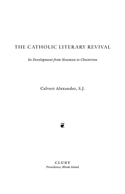The Catholic Literary Revival