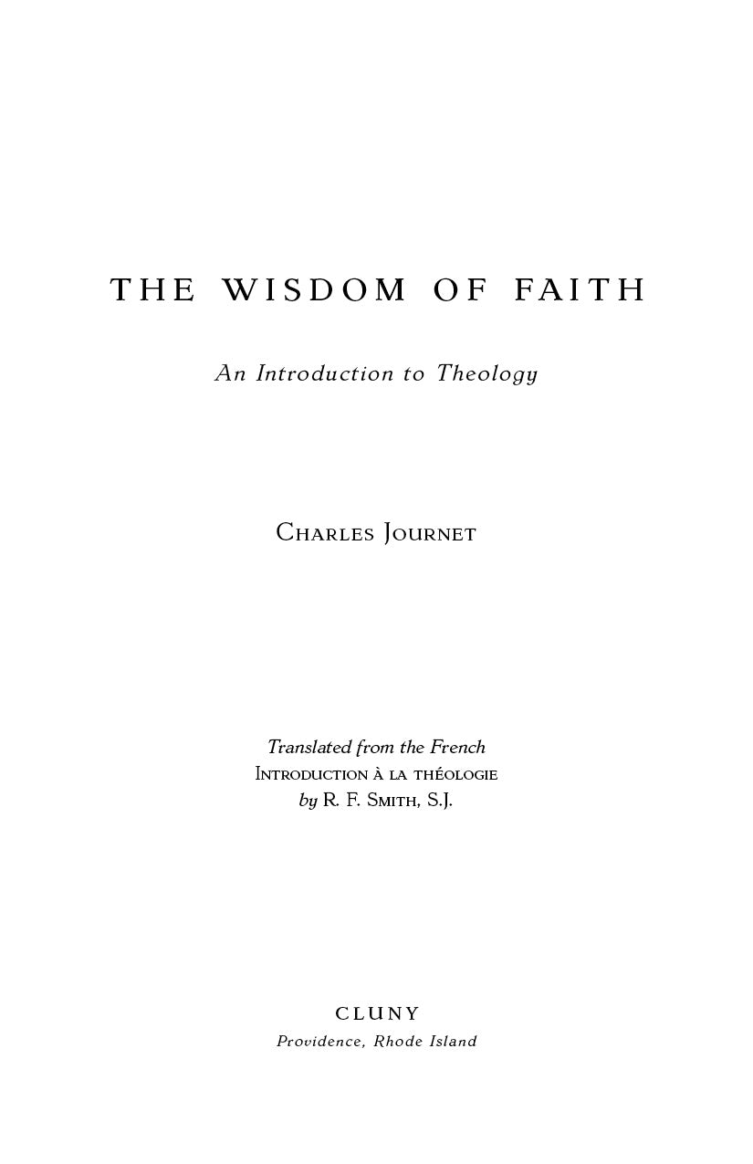 The Wisdom of Faith