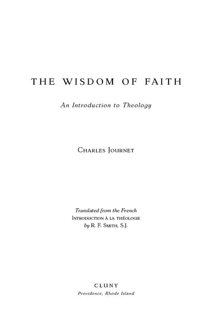 The Wisdom of Faith