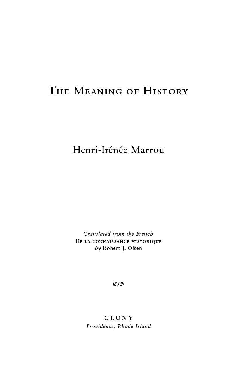 The Meaning of History