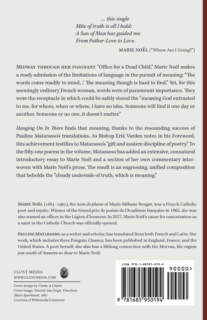 Hanging On In There: An Essay in Meaning (Selected Poems)