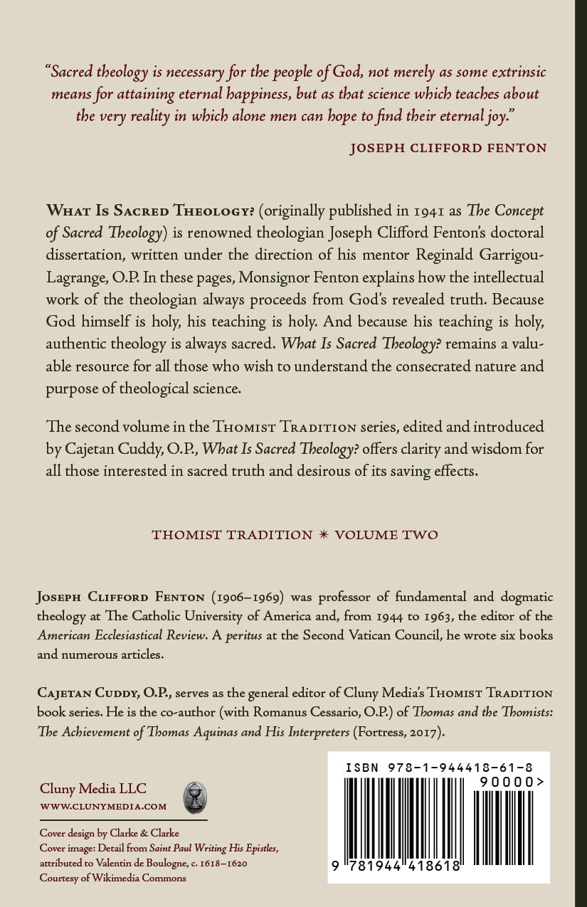 What Is Sacred Theology?