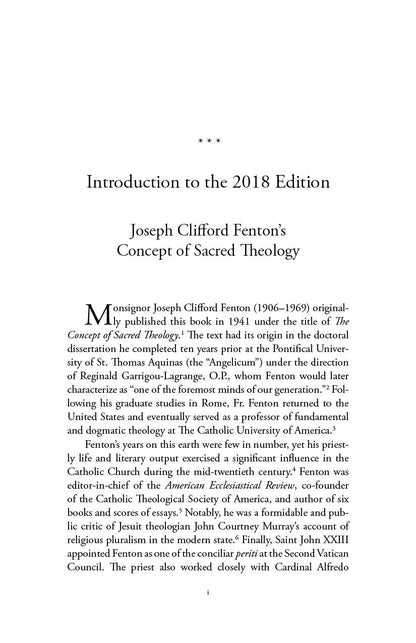 What Is Sacred Theology?