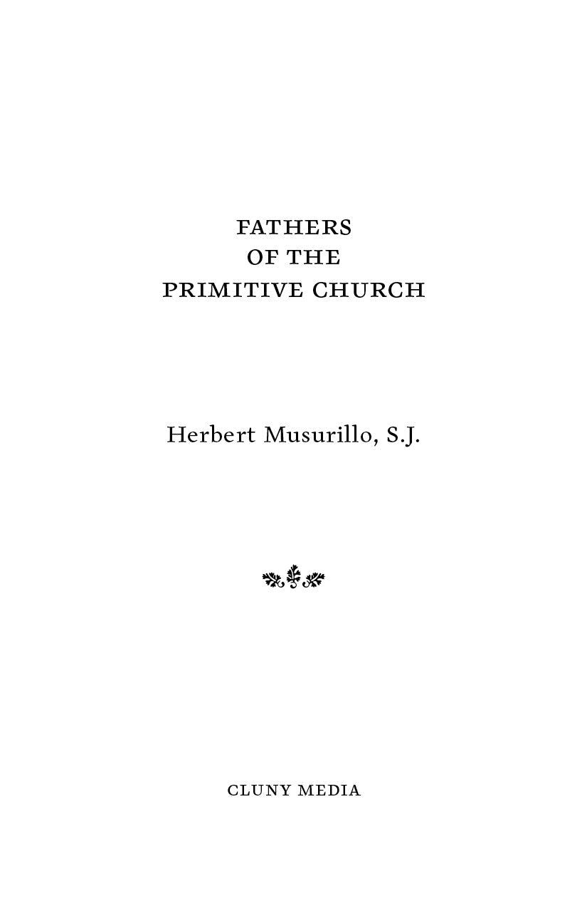 Fathers of the Primitive Church