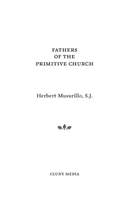 Fathers of the Primitive Church