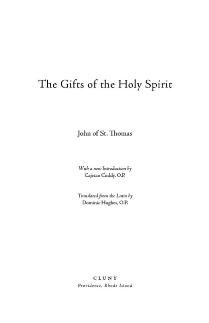 The Gifts of the Holy Spirit