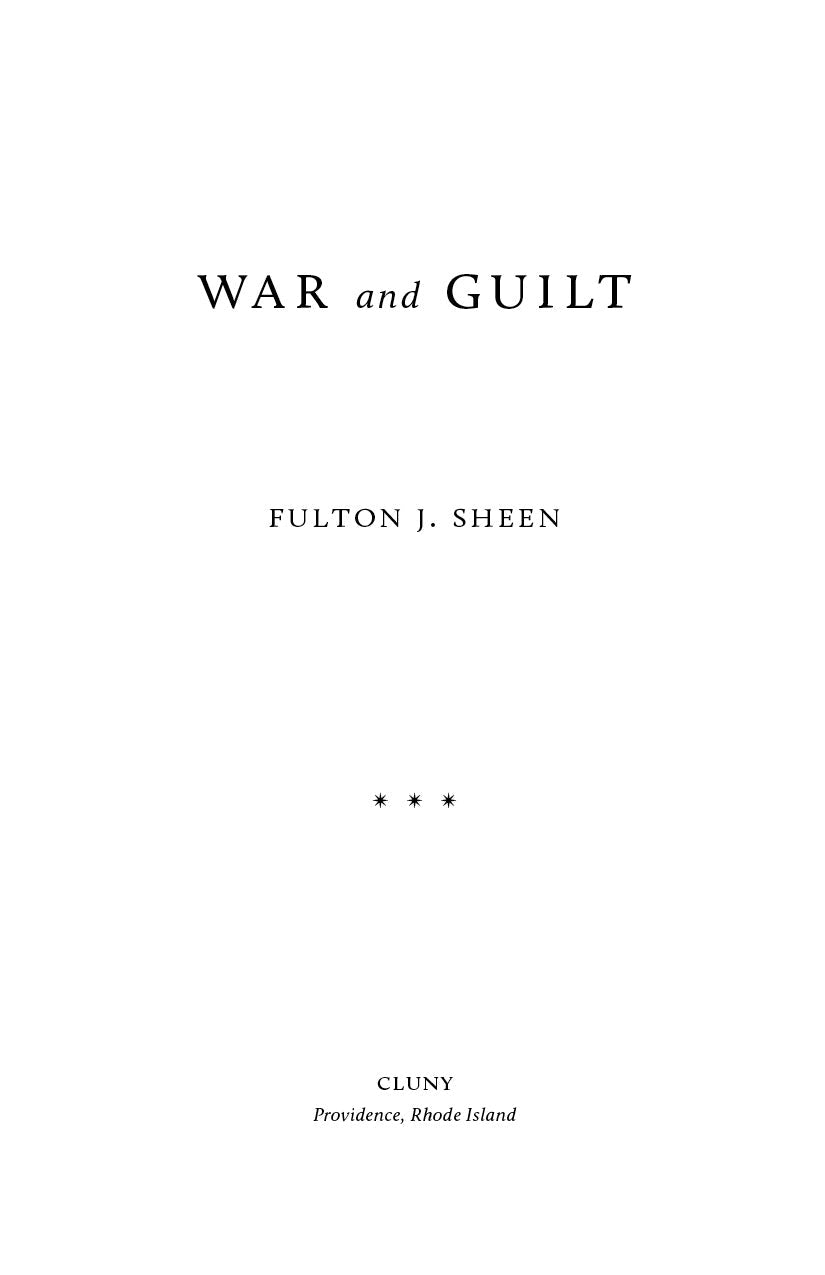 War and Guilt