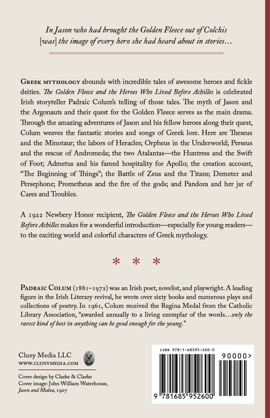 The Golden Fleece and the Heroes Who Lived Before Achilles